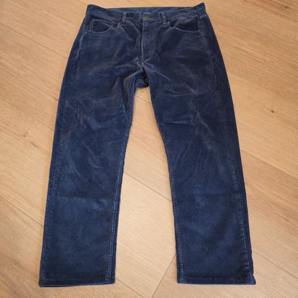 rag & bone Other - Rag & Bone Mens Navy Blue Corduroy Straight Leg Pants Size 33 Stretch Cotton